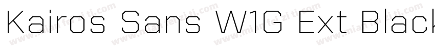 Kairos Sans W1G Ext Black Regular字体转换